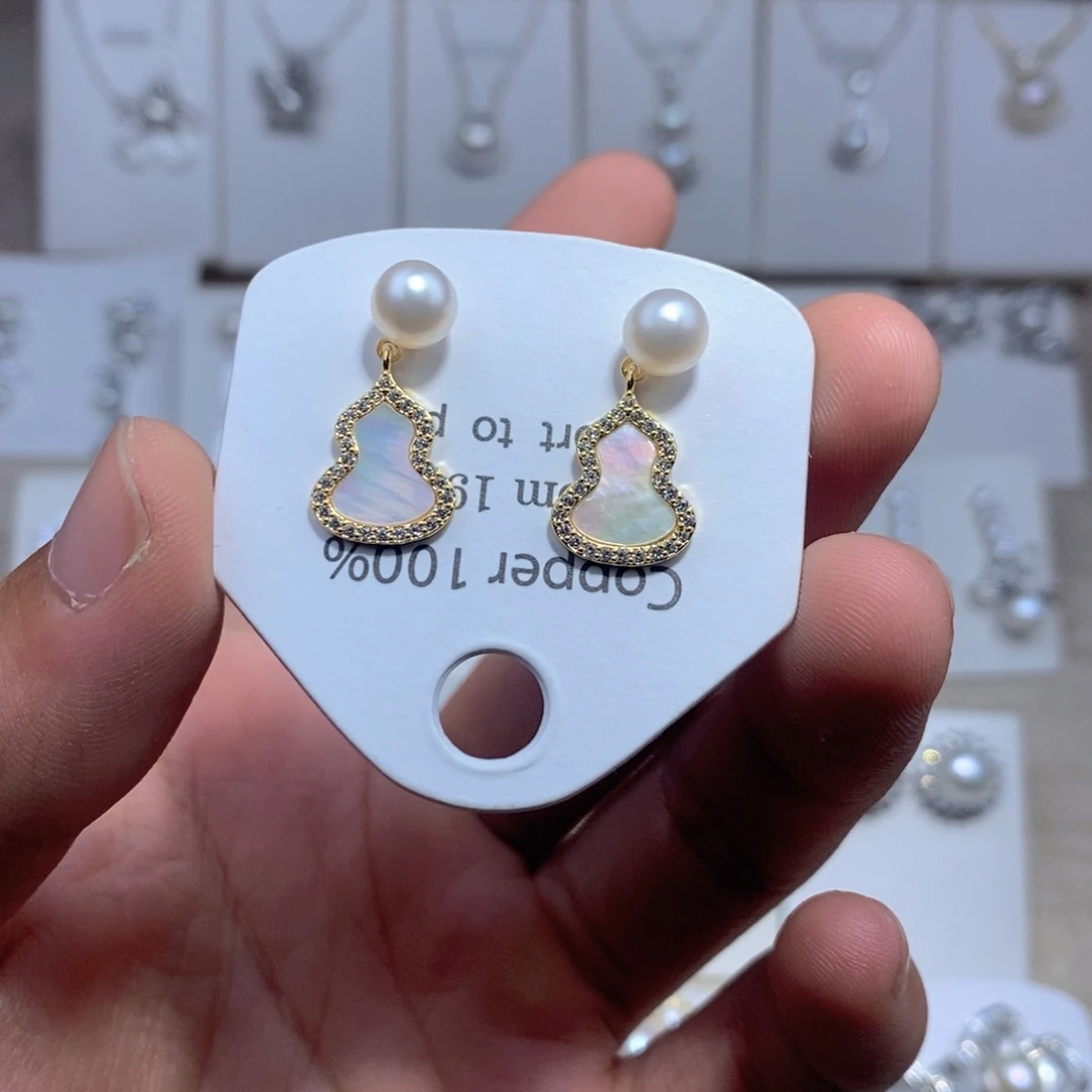 未镶嵌耳饰淡水珍珠