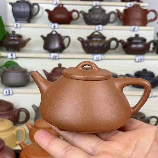 紫砂茶壶150cc子冶石瓢半手工
