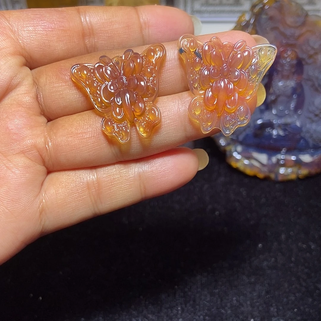 琥珀颈饰未镶嵌缅甸天然琥珀吊坠