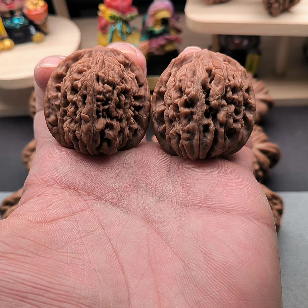 文玩核桃吊坠老款平谷四座楼40尺全家福