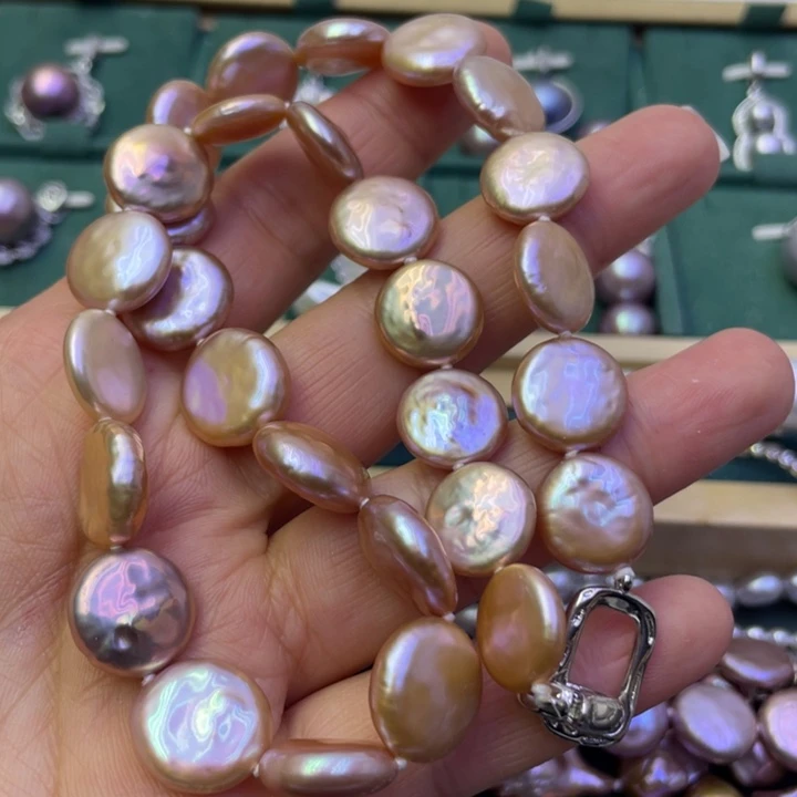 淡水珍珠项链合金?****?