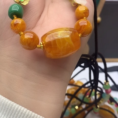 琥珀颈饰未镶嵌A21