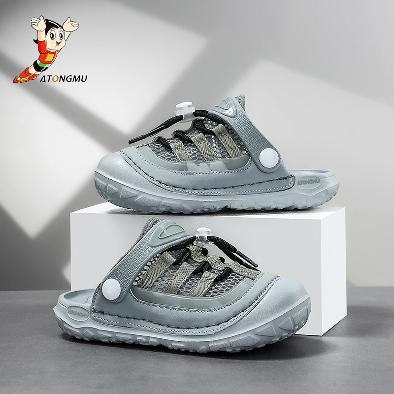 阿童木童鞋儿童小朋友夏天鞋子洞洞防滑软底EVA材质拖鞋