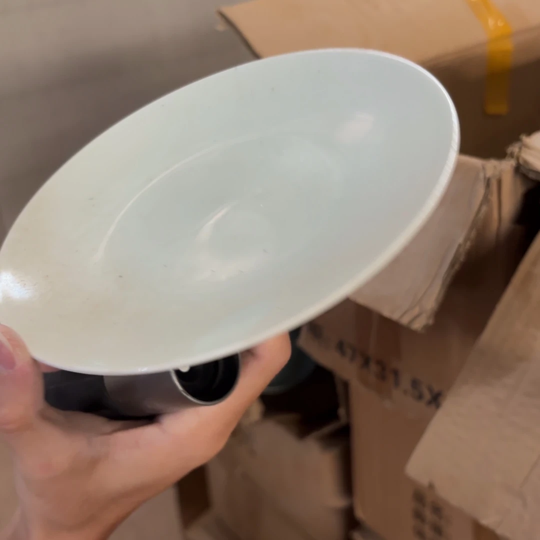 7英寸影青吐骨碟4只微瑕