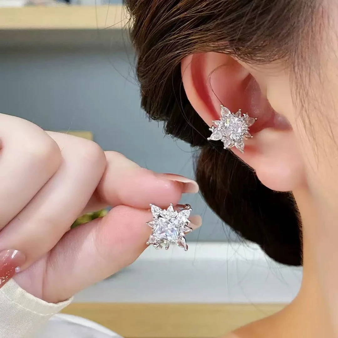 铜合金耳饰 屿希【精灵耳】无耳洞个性时尚锆石耳夹气质轻奢M091