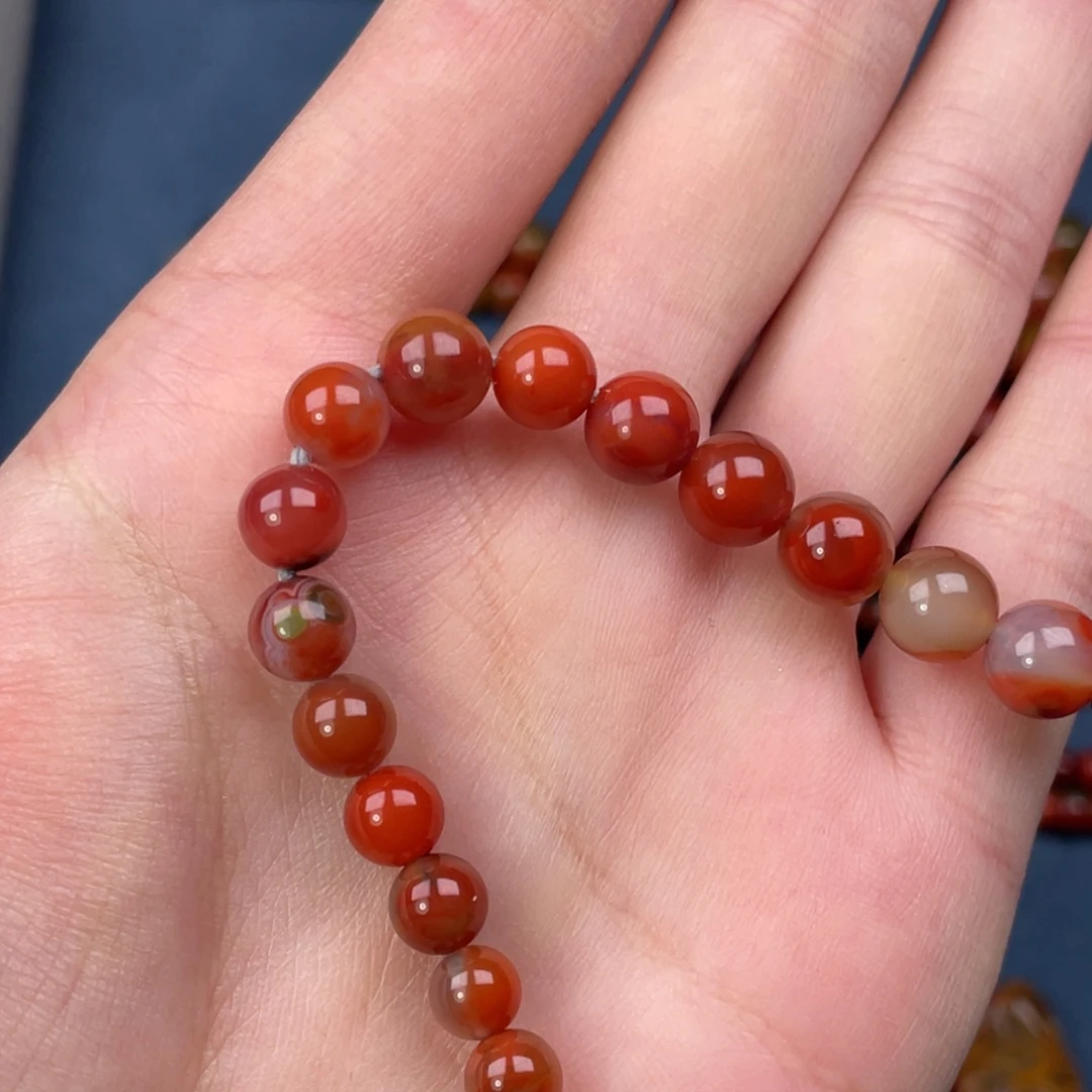 南红玛瑙未镶嵌南红老型珠