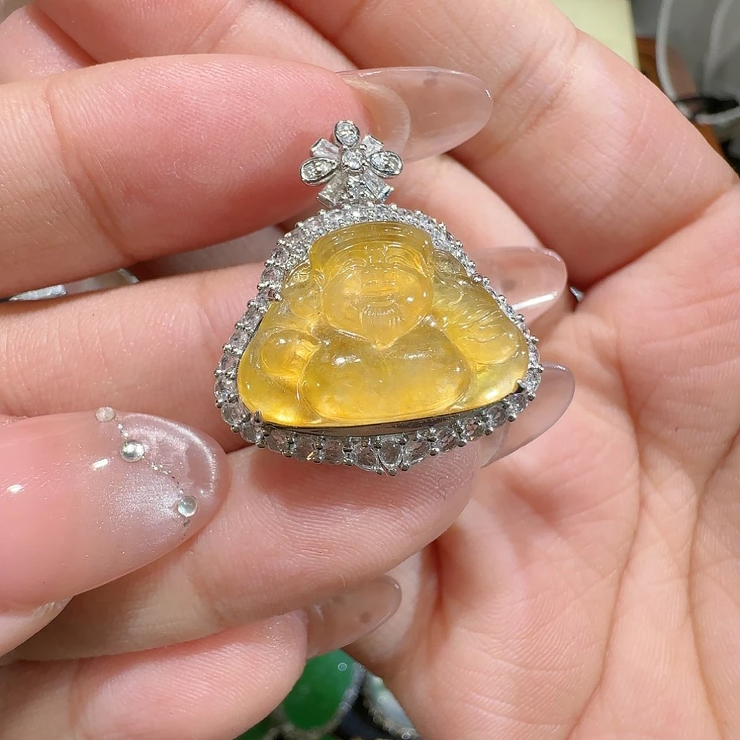 【闪购商品】颈饰18K金镶嵌翡翠