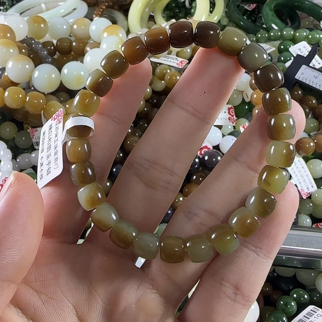 和田玉未镶嵌手链130