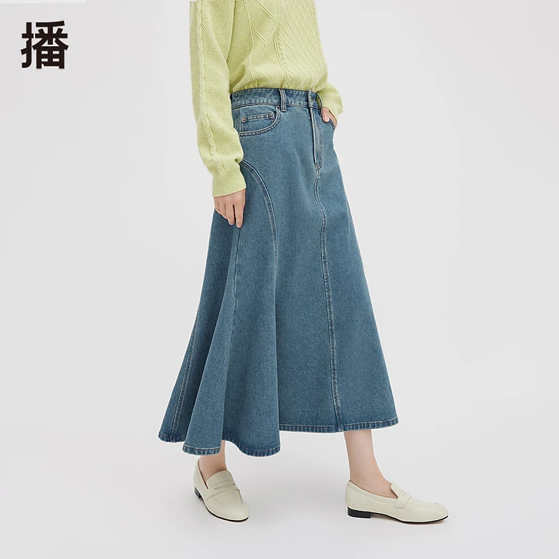 播秋季秋季立体结构感半身裙DDQ4BD5430