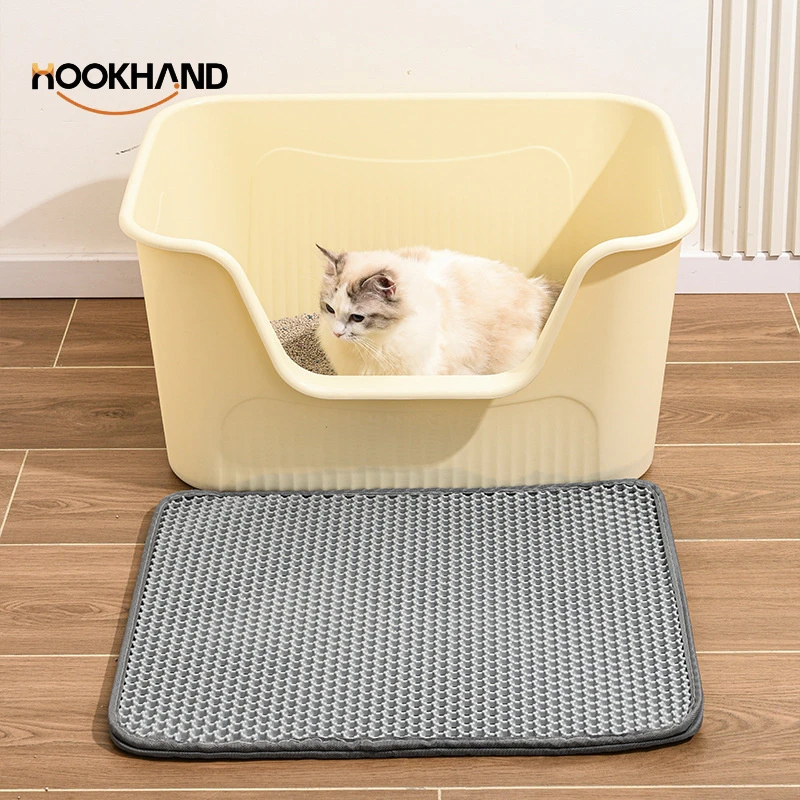 宠物用品超大号开放式防外溅猫厕所特大猫沙盆子半封闭猫砂盆