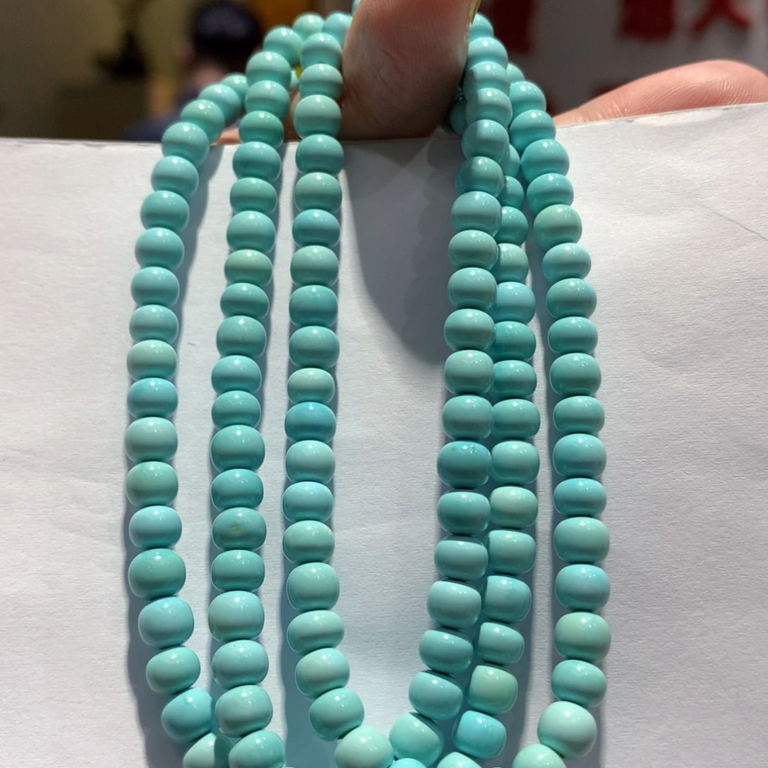 未镶嵌绿松石长链