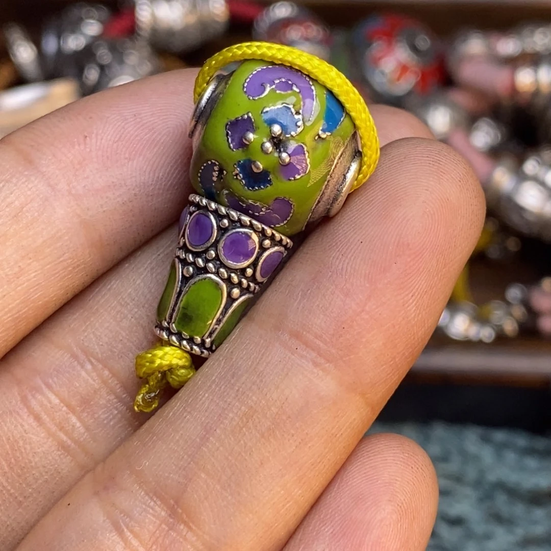 关**浩并单彩色景泰蓝三通123