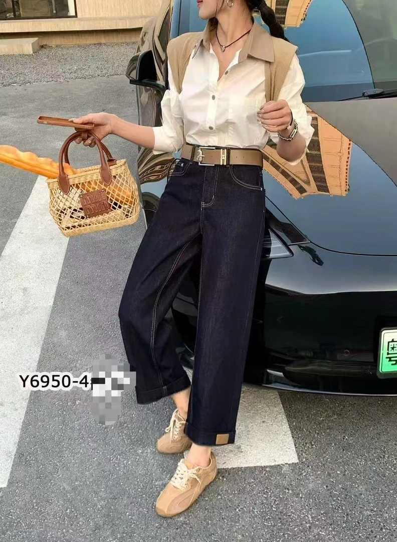 【宝贝家】6950依云裳牛仔弹力烟管裤厚款不加绒