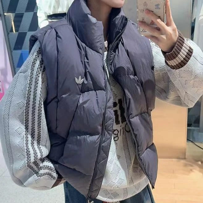 adidas/阿迪达斯保暖运动休闲百搭鸭绒羽绒背心马甲 KV3986