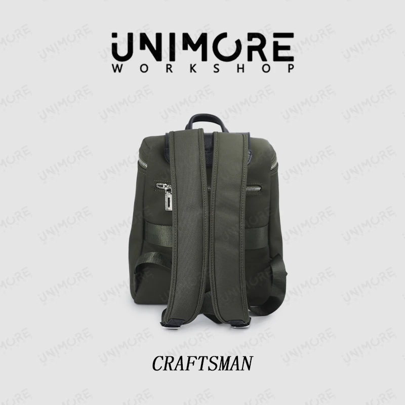 【造物至】帆布拼皮双肩包 牛皮配防泼水布 高级定制双肩包