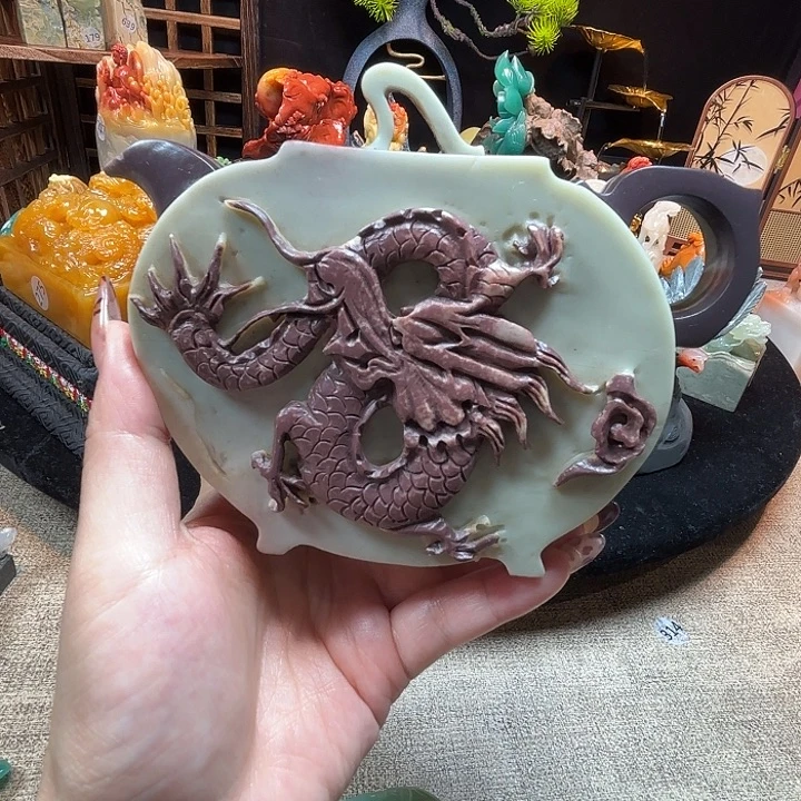 印石昌化石把把壶