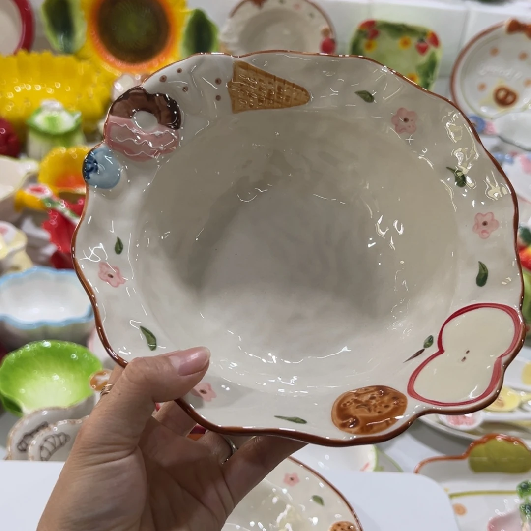 摆件高温陶瓷釉下彩正品！8.5