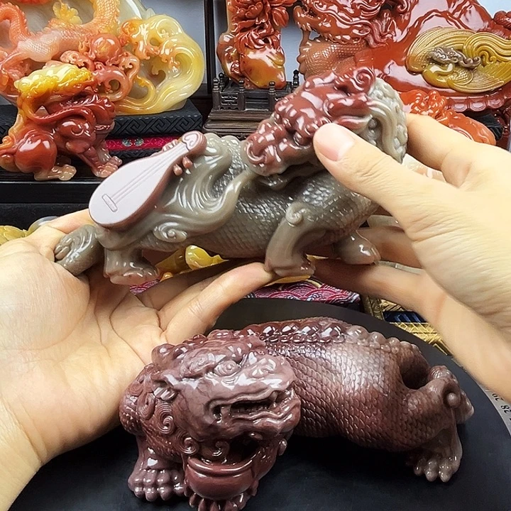 延***宫寿山石瑞兽呈祥寿山石