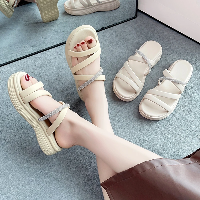 2025夏季新款厚底拖鞋女外穿软底舒适凉拖鞋休闲时尚百搭S01