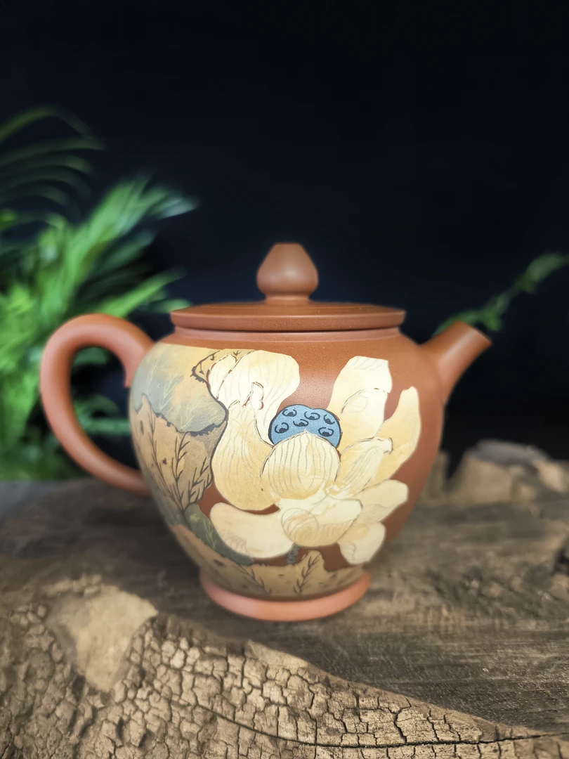 建水紫陶-云尚竹风-复烧多道彩 08