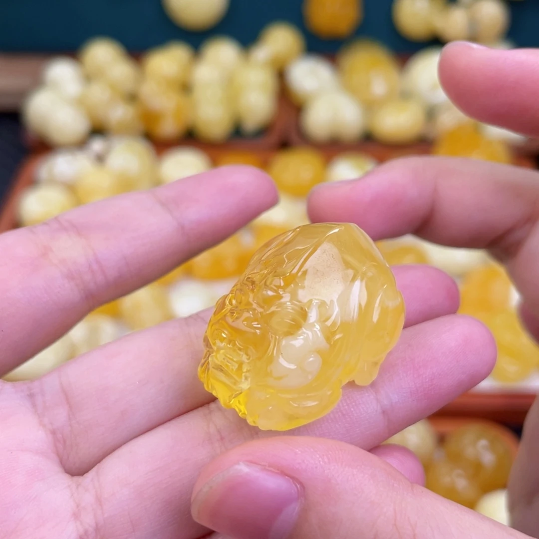 蜜蜡毛衣链未镶嵌蜜蜡