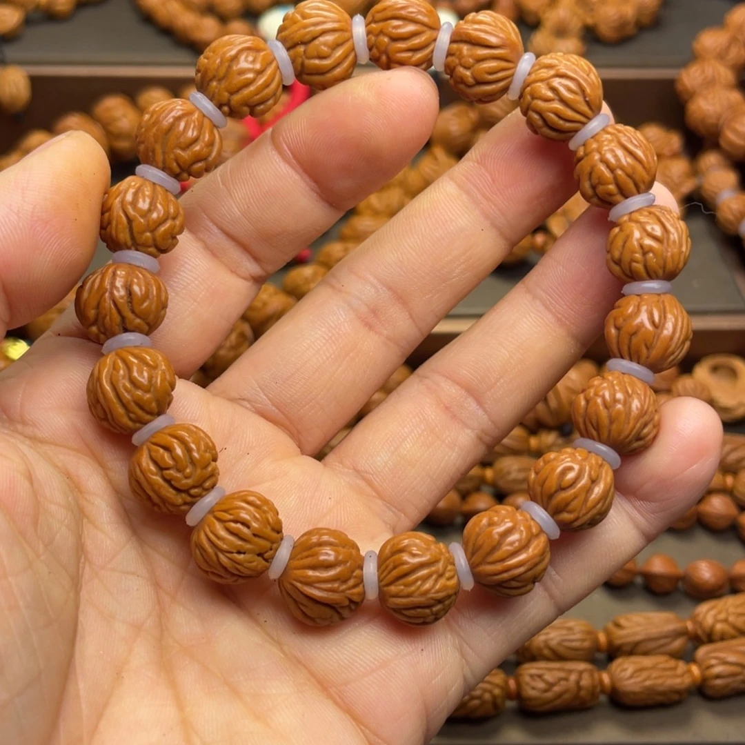 桃核手串龙纹桃核23