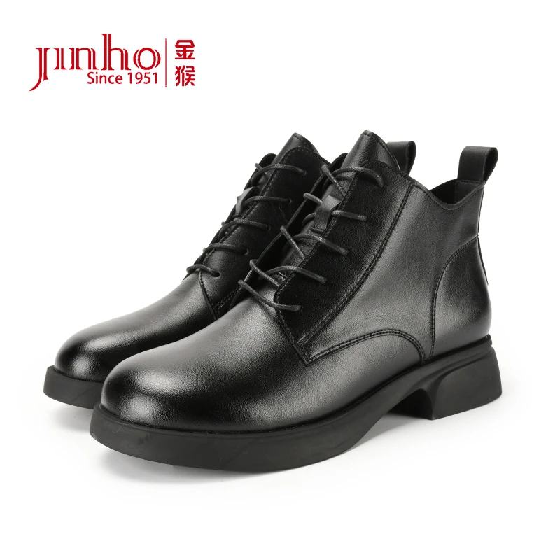 Jinho/金猴【新款】英伦马丁靴街头风厚底女靴4525018A