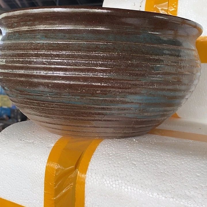粗陶花盆高度  13口径25