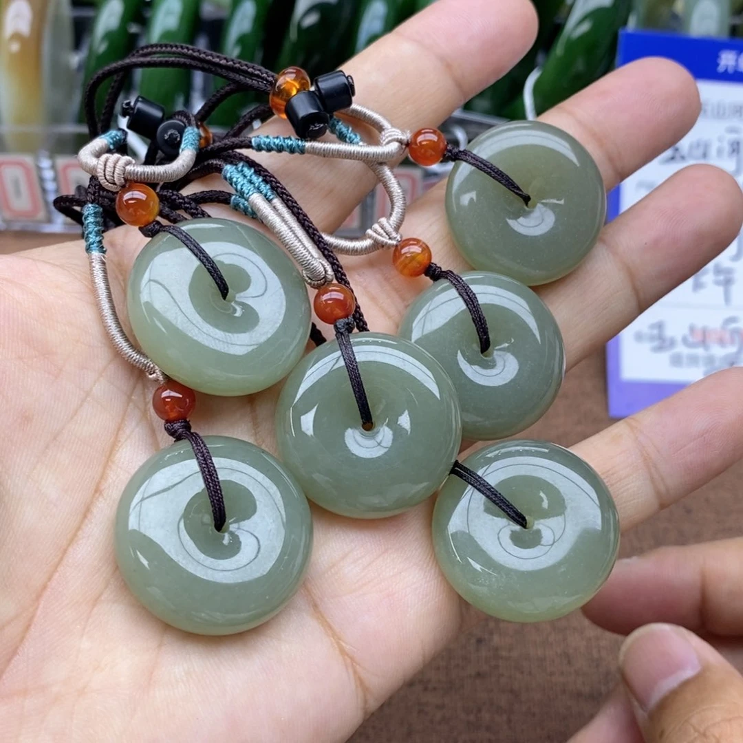 和田玉未镶嵌吊坠(不含链)卡28