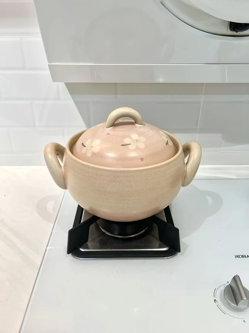 金乌烧-彩冠长和系列砂锅 粉色樱花 燃气灶电陶炉可用土锅耐高温