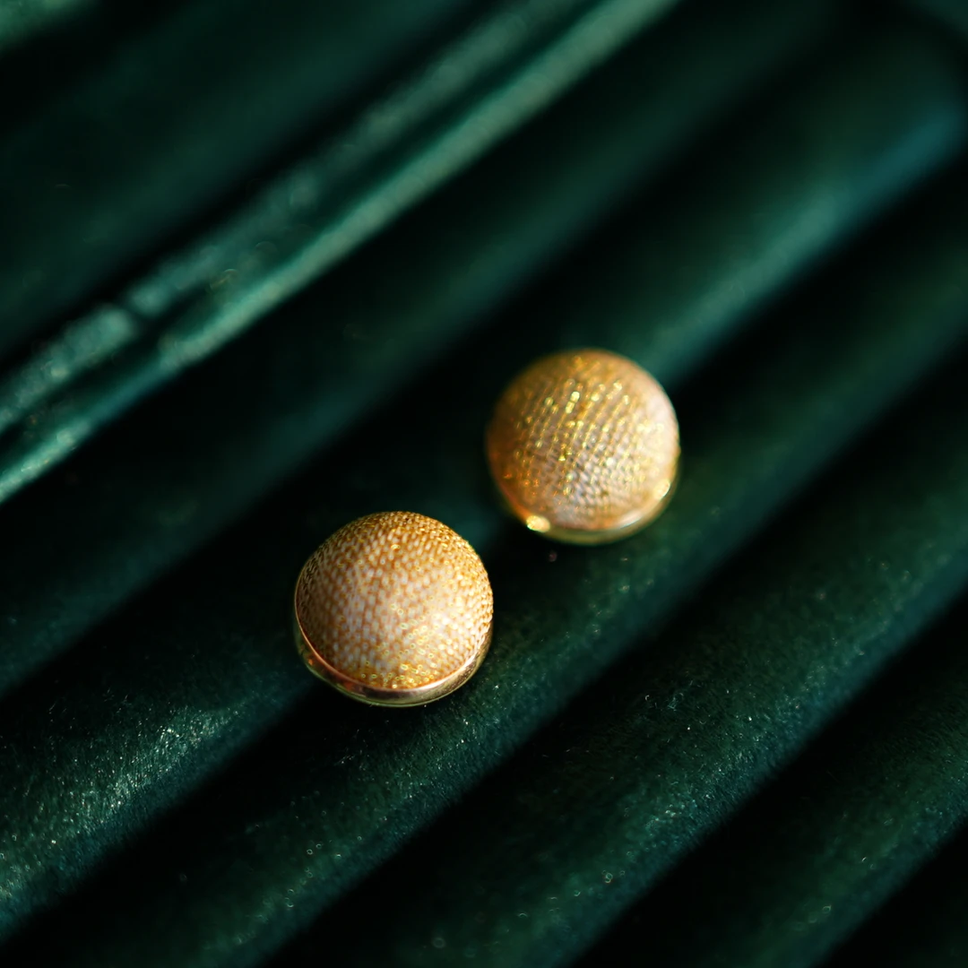 非金属布艺耳饰 【缂丝耳饰】925银针 手工拎缝 国风美物礼品