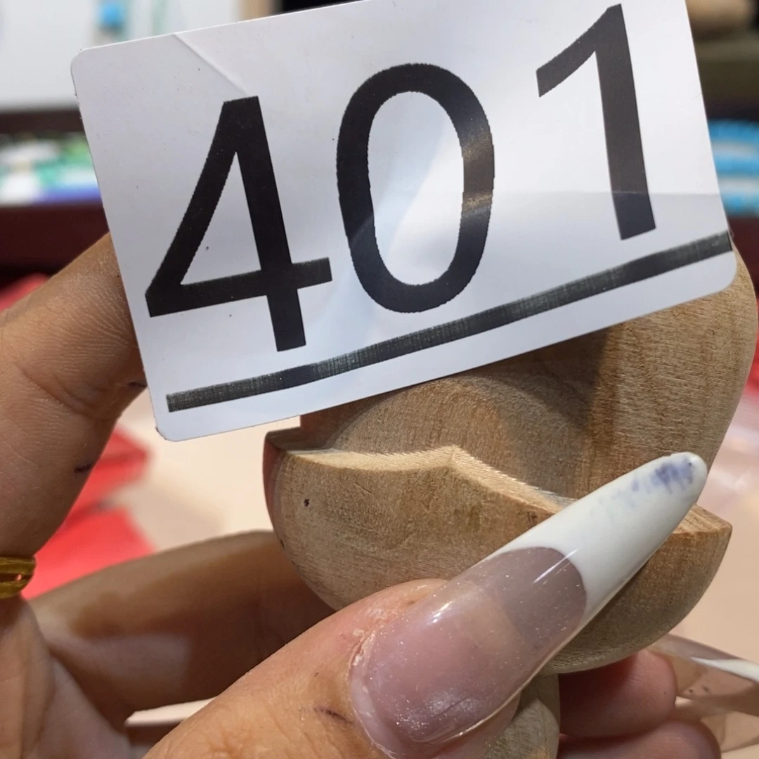凤***开香榧木圆珠圆雕手工串401