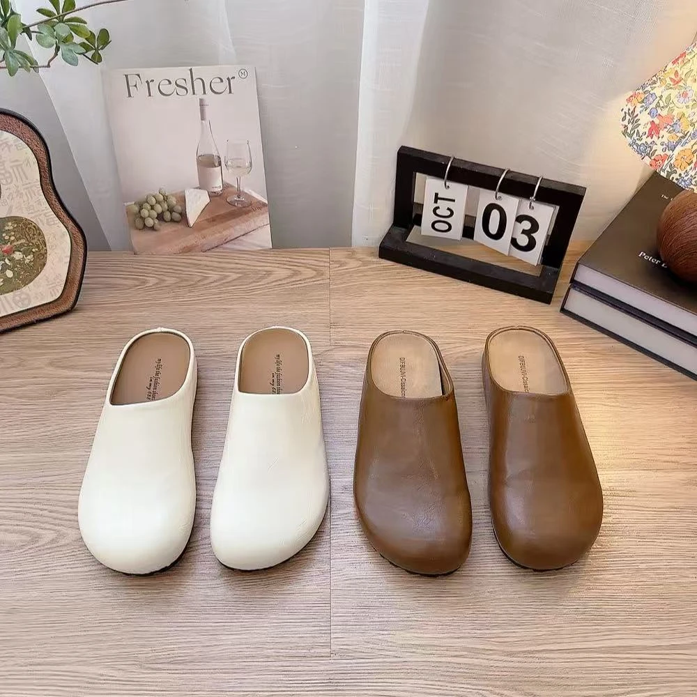 C7001韩版休闲简约一脚蹬半拖