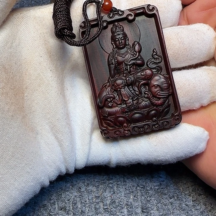 你***哥檀香紫檀（小叶紫檀）全陈化老料把件串