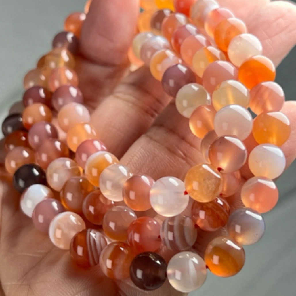 天然巴西、战国红玛瑙手串