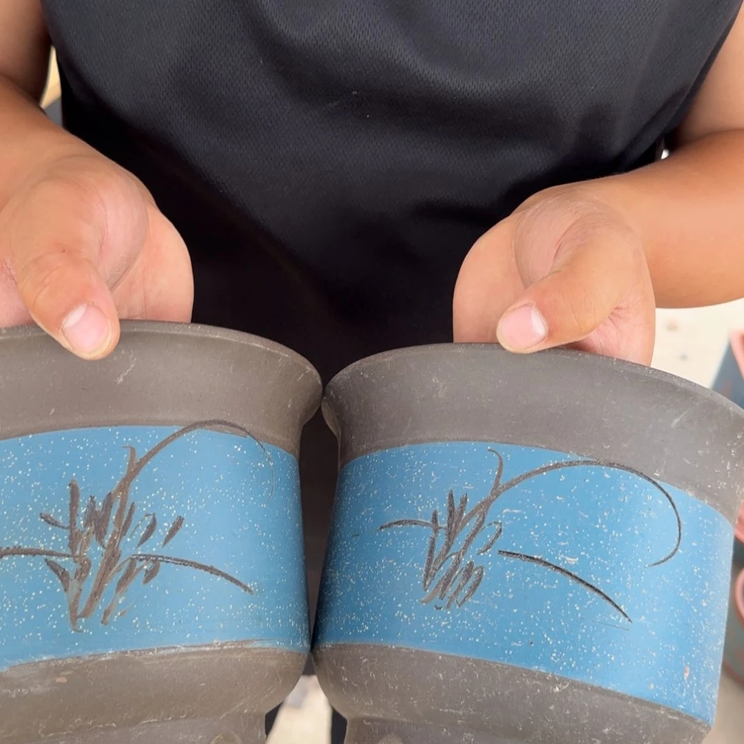 紫砂花盆瑕疵和瑕疵