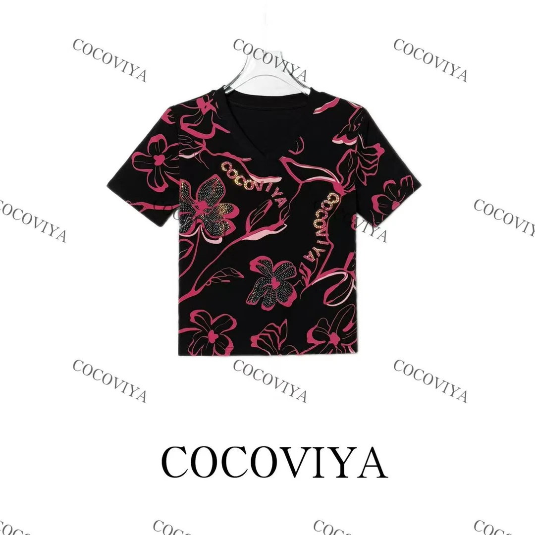COCOVIYA 2025设计感春夏打底时尚百搭休闲上衣26C-553