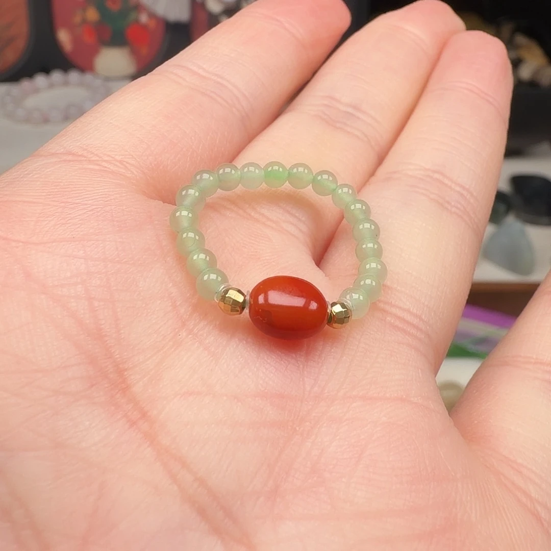 和田玉未镶嵌戒指