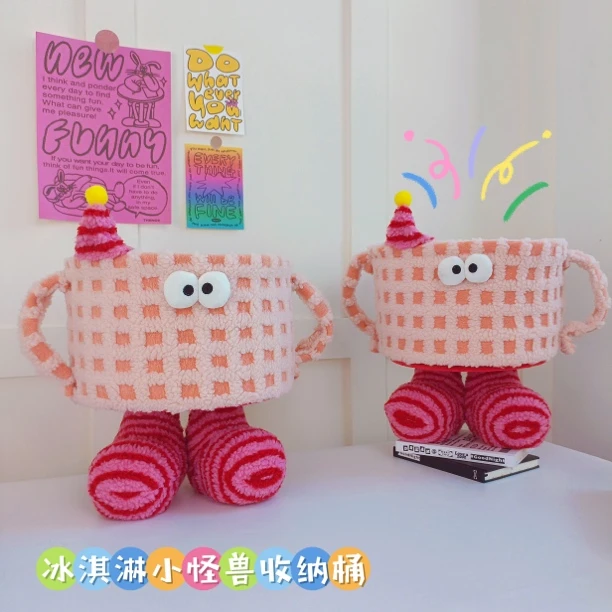 RYOCEAN原创设计款冰激凌可爱小怪兽卡通造型家居软装摆件