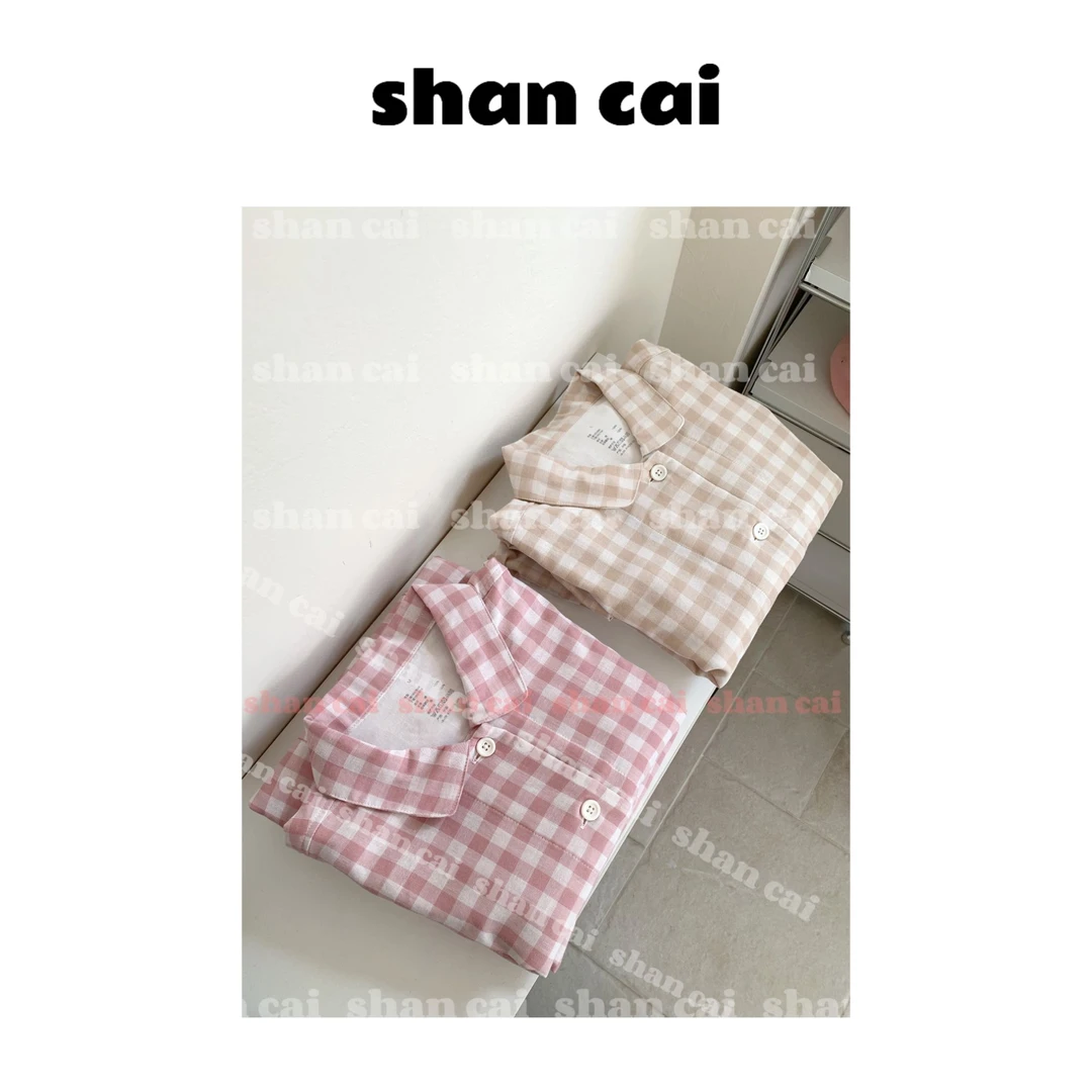 杉菜shancai（睡衣套装）全棉秋季