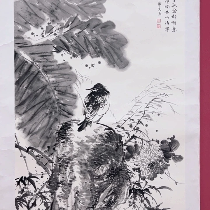 竖款潮汇书出艺术作品