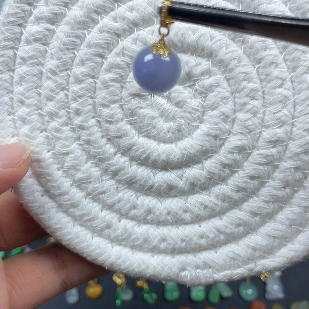 翡翠18K金镶嵌手链天然缅甸翡翠A货卡11