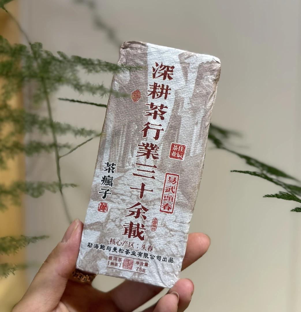 2025【新人福利-三十载熟茶砖】易武头春（原料2021）75克
