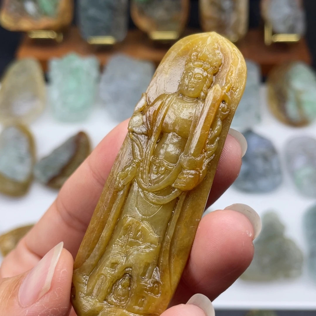 定制翡翠未镶嵌观音