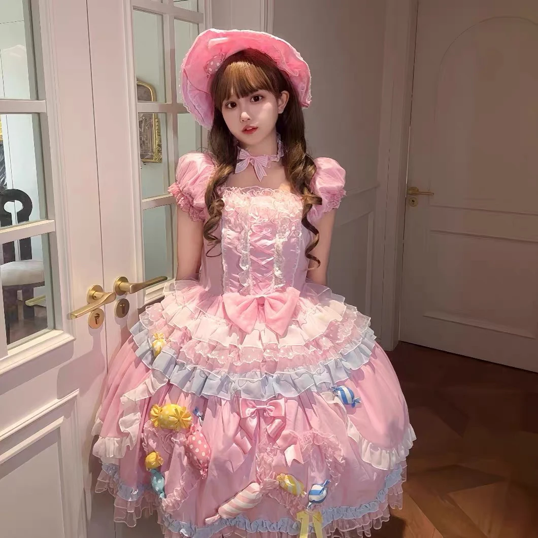 【现货】糖果派对原创lolita洛丽塔洋装蓬蓬裙公主裙高级感女渔老板