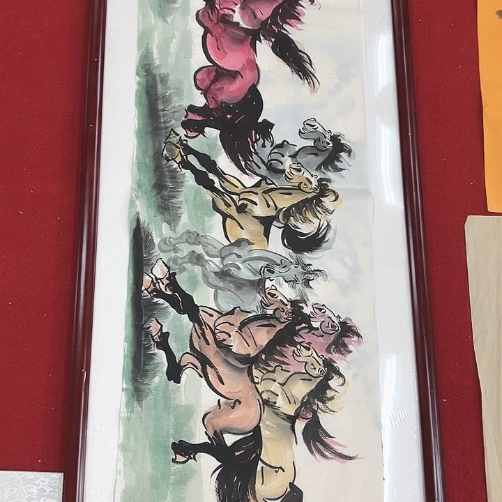 国画新年快乐纯手绘纯手工