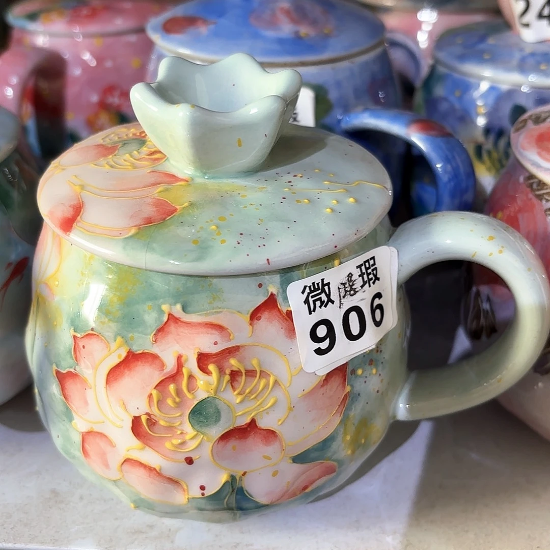 景德镇手绘高温釉下彩陶瓷茶具