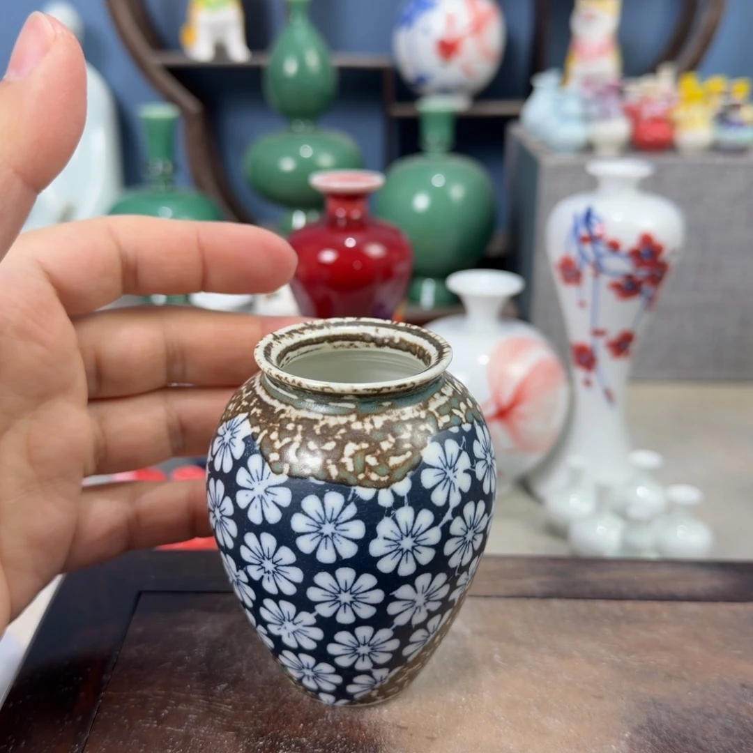 陶瓷手工小花器摆件