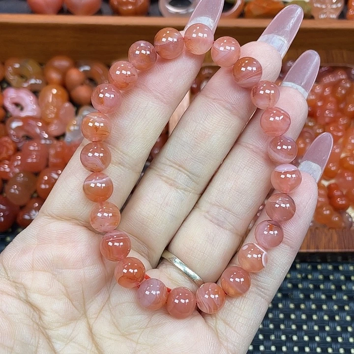 南红玛瑙未镶嵌颈饰单圈