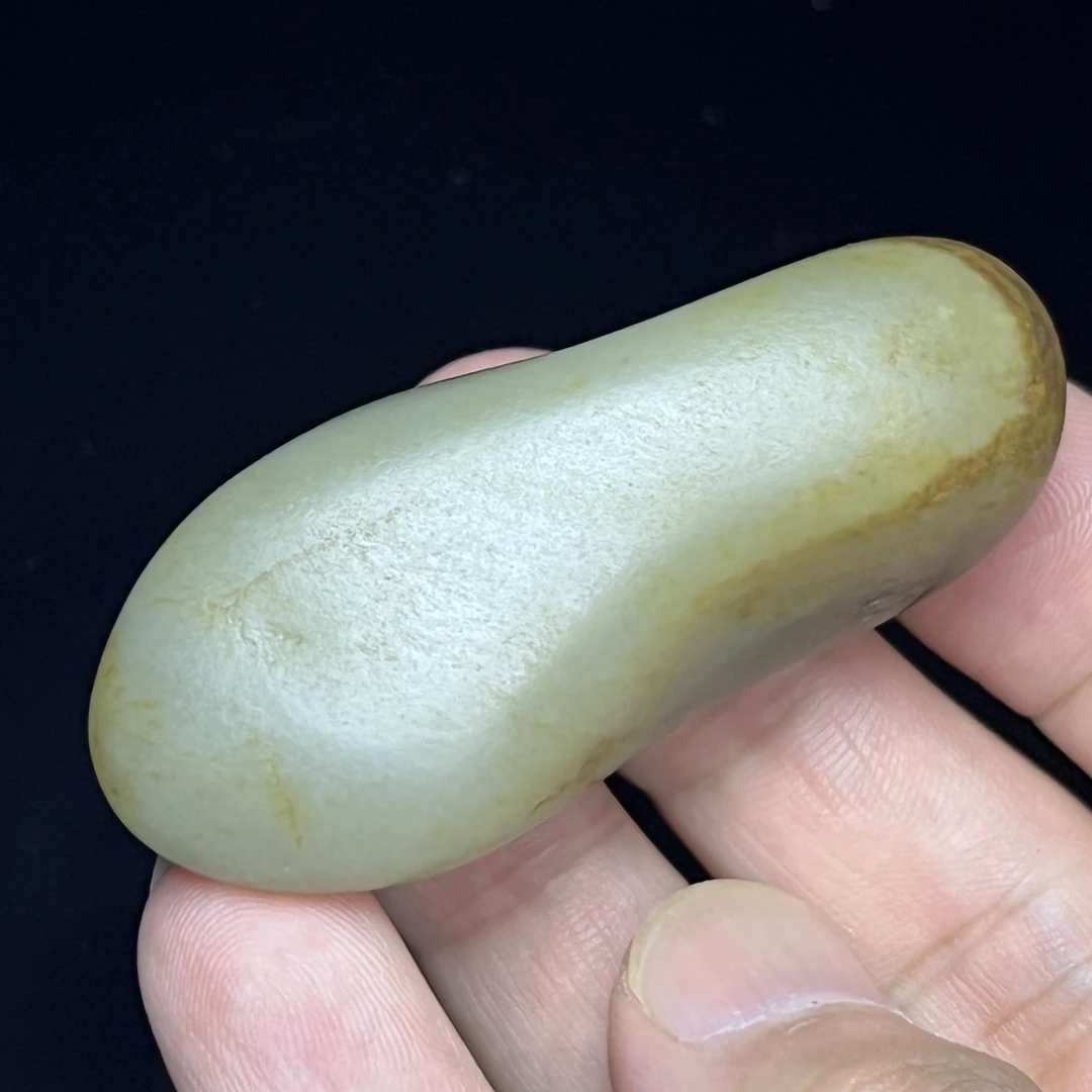 和田玉步步高升原石无修象形手把件